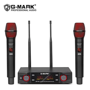 Bezdrôtový Mikrofón G-MARK EW100 UHF Karaoke Ručné Nastaviteľná Frekvencia Pre Výkon Strany Cirkvi Reproduktor