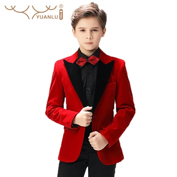 Chlapčenské Obleky Chlapci Obleku Chlapci Žakárové Farby Obleku Deti, Svadobný Oblek, Smoking