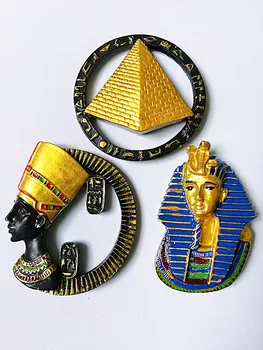 Egypt Chladnička Magnet Suvenírov Egyptská Kráľovná Pyramída Faraóna Magnetických Nálepiek na chladnička Domácej Kuchyne, Dekorácie, Doplnky