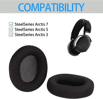 Náhradné Arctis 7 Podložky Mušle chrániče sluchu mušle slúchadiel Kompatibilný s Arctis 5 Arctis 3 Arctis Pro Arctis 1 Bezdrôtový Herný Headset