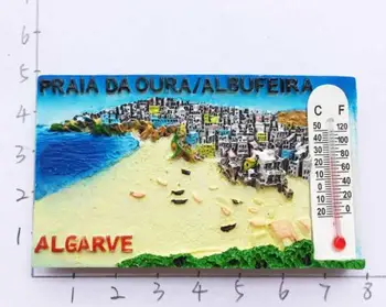 Portugalsko Turistickou Destináciou Algarve Cestovné Suvenírov Tabuľa Dekoratívne Chladnička Domova Magnety Na Chladničku Nové Prírastky