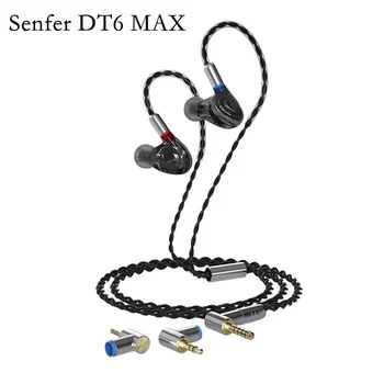 SENFER DT6 MAX Knoweles 1BA+1DD Piezoelektrické Hybrid V Uchu Slúchadlá HIFI DJ Športové Earplug Slúchadiel 3.5\2.5\4.4 mm MMCX Konektor Kábla