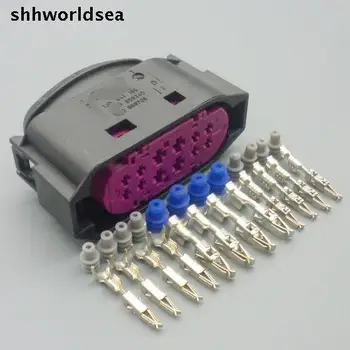 shhworldsea 1/5/30sets súprava s 3,5 mm +1,5 mm ženské auto elektrické 12pin nepremokavé konektor 1J0 941 165 1J0941165