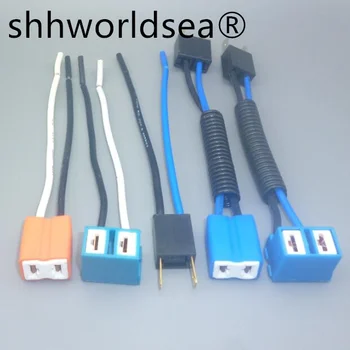 shhworldsea 2ks h7 H2 plug keramické pätice adaptéra h7 led žiarovka auto drôt prípony kábel h7 konektor lampy