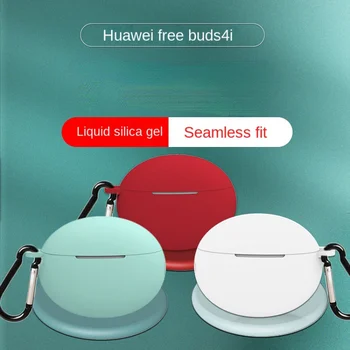 Silikónové Ochranné puzdro pre Huawei Freebuds kom 4i Slúchadlá Prípadoch Kryt na Huawei Freebuds 4 I bez Pukov kom 4i Freebuds4i Prípadoch