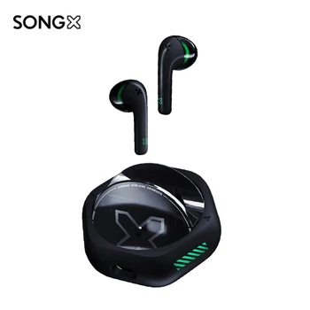 SONGX SX10 Pravda TWS Bezdrôtové Slúchadlá Bluetooth 5.2 Hra-hrá 13mm Ovládače X-Bass Slúchadlá Stereo Redukcia Šumu Slúchadlá