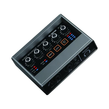 TEYUN Q-16 Profesionálny Audio Zvuková Karta s Elektrická Gitara Monitor Nahrávanie Živého Vysielania pre Spev Počítač PC Štúdio