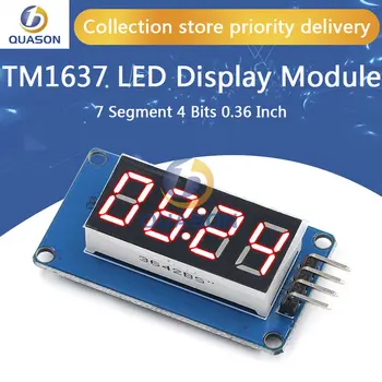 TM1637 4 Bitov Digitálny LED Displej Modul Pre arduino 7 Segment 0.36 Palcový Hodiny ČERVENÁ Anóda Trubice Štyri Sériové Ovládač Rada Pack