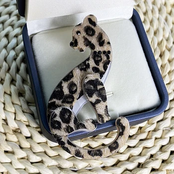 Vysoká Kvalita Leopard Zvierat Brošňa Pre Ženy Šperky Perfektné Ručné Akryl brošňa Vlastné Bezpečnostné Kolíky Príslušenstvo Šperky