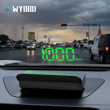 WYOBD M5 HUD Head Up Display Auto OBD2 Modelu Auta-Styling prekročenia rýchlosti Upozornenie čelné Sklo Projektor Alarm Systém Univerzálne Auto Nástroje