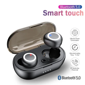 Y50 Bezdrôtové Slúchadlá 5.0 Bluetooth Slúchadlá Music Headset Športové Slúchadlá Nepremokavé Slúchadiel fone de ouvido bluetooth telefóny