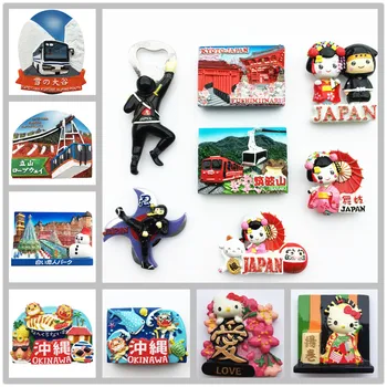 Ázia Japonsko 3D Magnety na Chladničku Turistické Suveníry Dekorácie, Remeselné Výrobky Magnetické Chladnička Kolekcia Dary